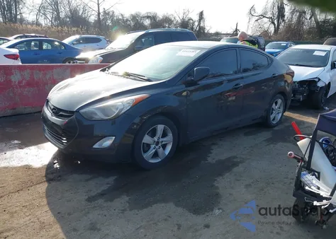 2013 Hyundai Elantra Gls из США, поврежденный, VIN 5NPDH4AE0DH426338